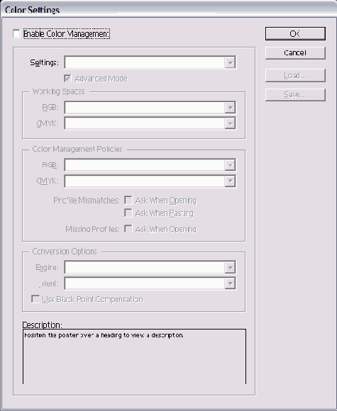   Color Settings