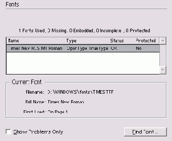  Fonts   Preflight