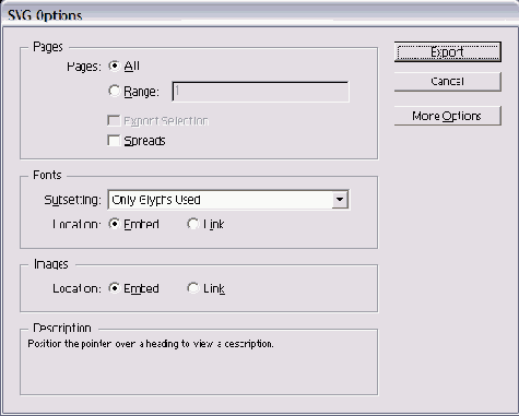   SVG Options 
