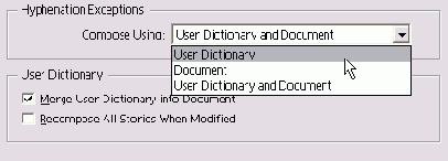  Compose Using  Hyphenation Exceptions