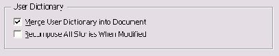  User Dictionary  Dictionary