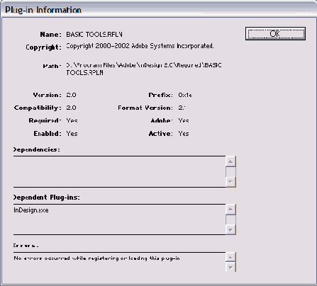   Plugin Information
